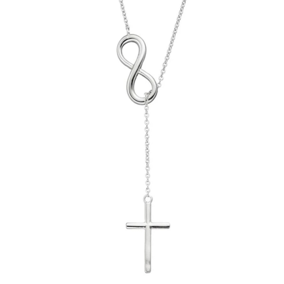 ✝️Silver Infinite Faith Necklace✝️ - Picture 2 of 8